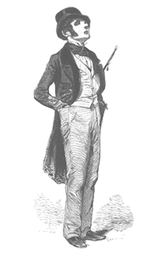 Paul Gavarni, Le Flâneur, 1842