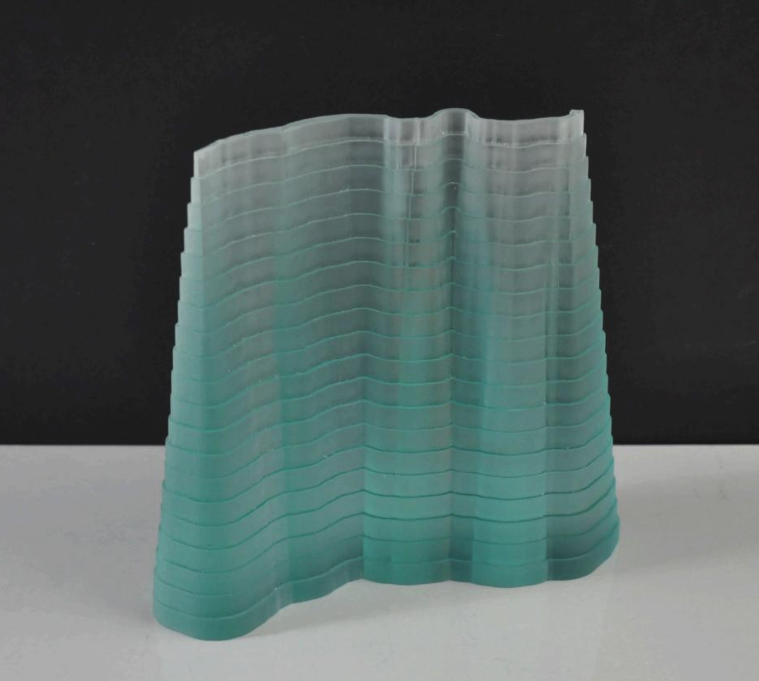 Brian Thopson, River Wear (2012) float glass, 6.5"x7"x2.5"