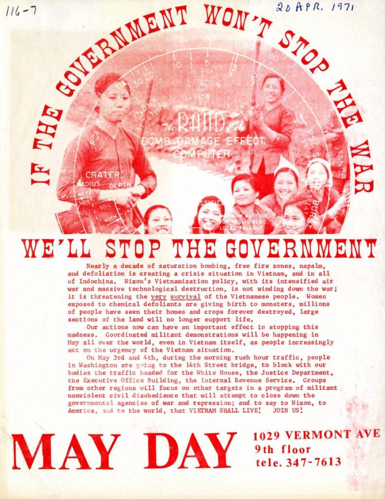 Mayday Protest 1971 Poster