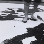 feet painting on the floor