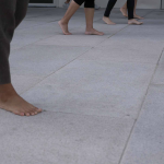 people's feet walking
