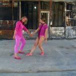 two dancers in pink