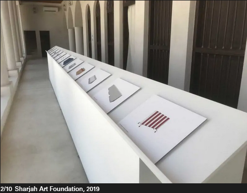 Prints of security barriers on view
